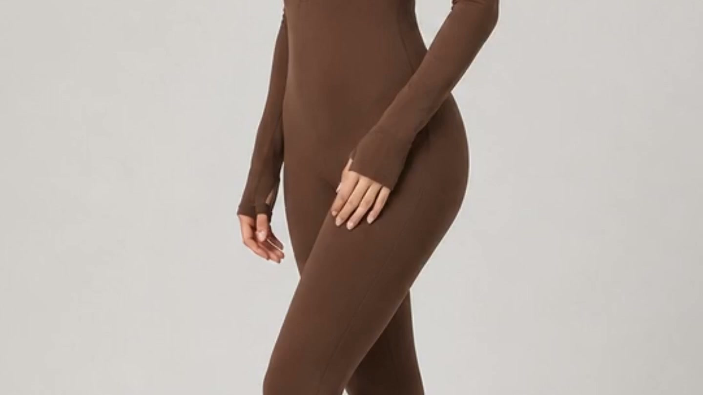 Zip-Front Active Jumpsuit