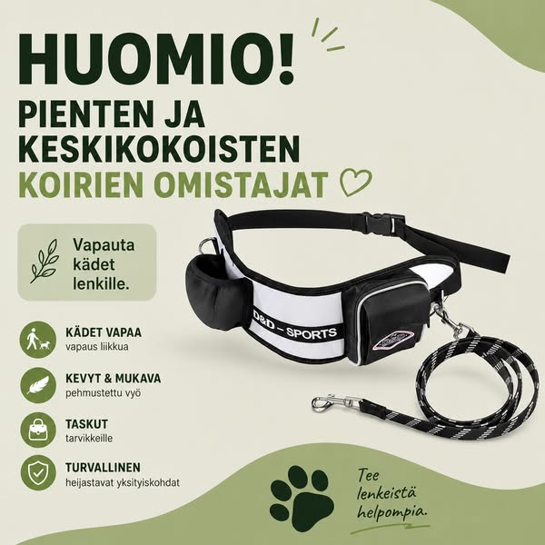 Vapauta kätesi lenkeillä!