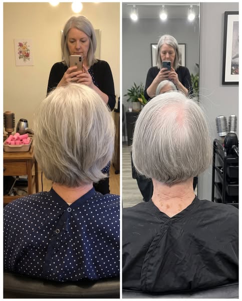 2021 on the left. This January on the right. Debbie sends me one after every appointment.