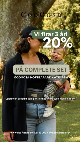 Vi fyller 3 år, fira med 20%