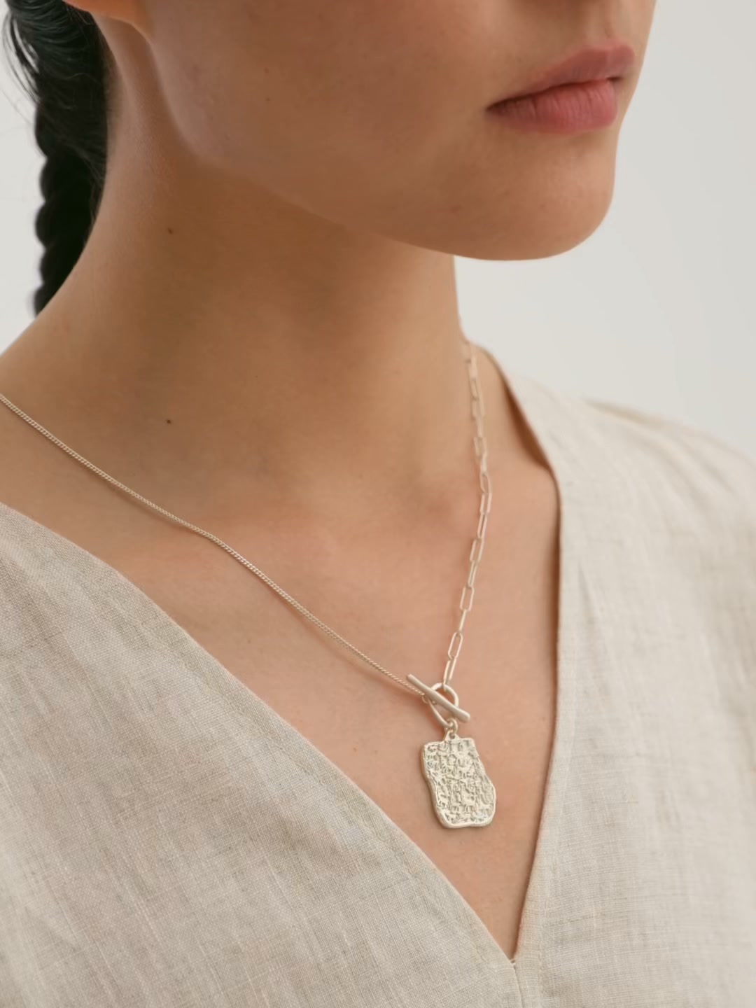 You Are All Beings - Lhasa Chokpori Rock Carving Necklace