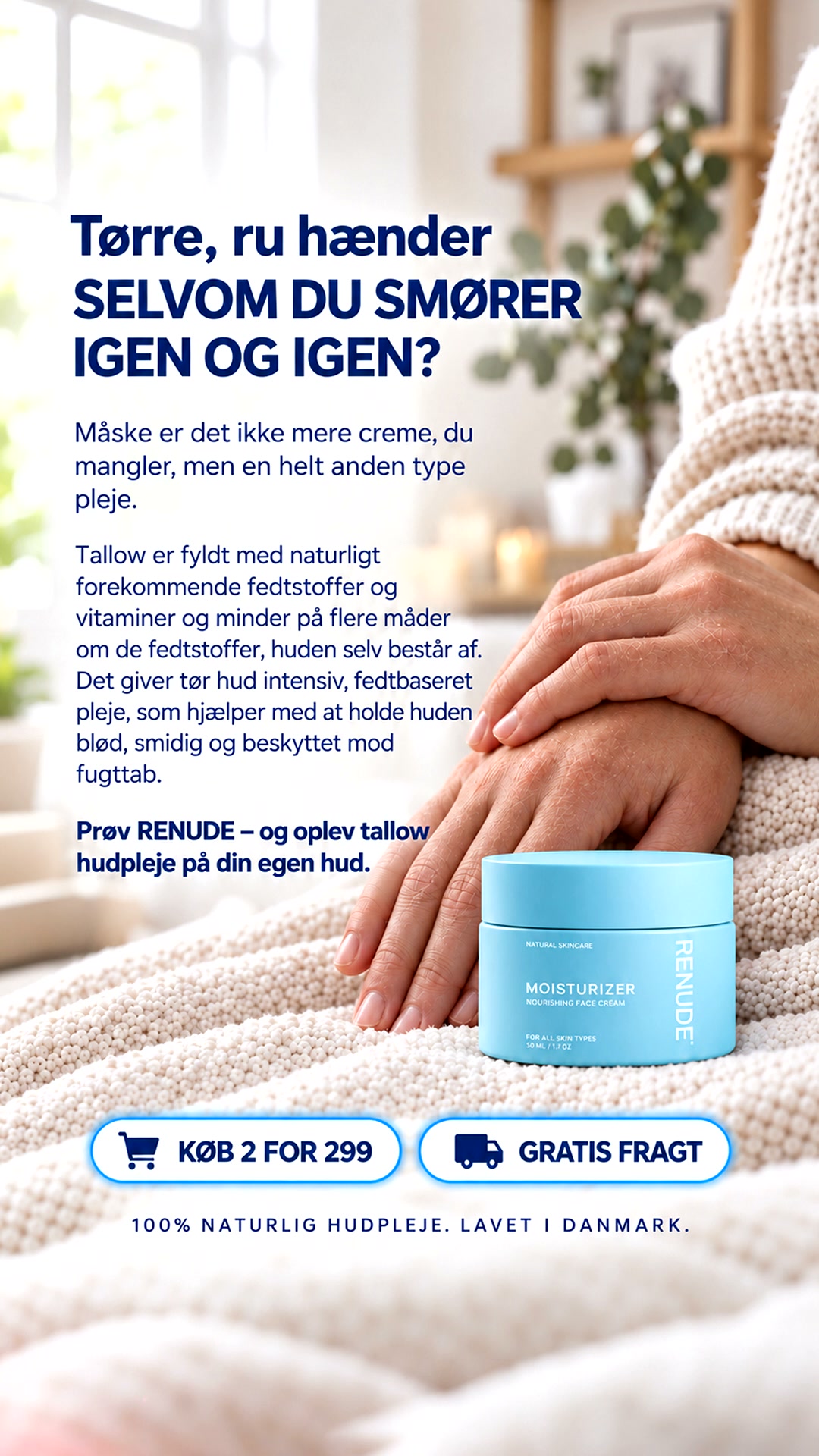 Naturlig Hudpleje Til Tør Hud | ELSKET AF 10.000+ DANSKERE