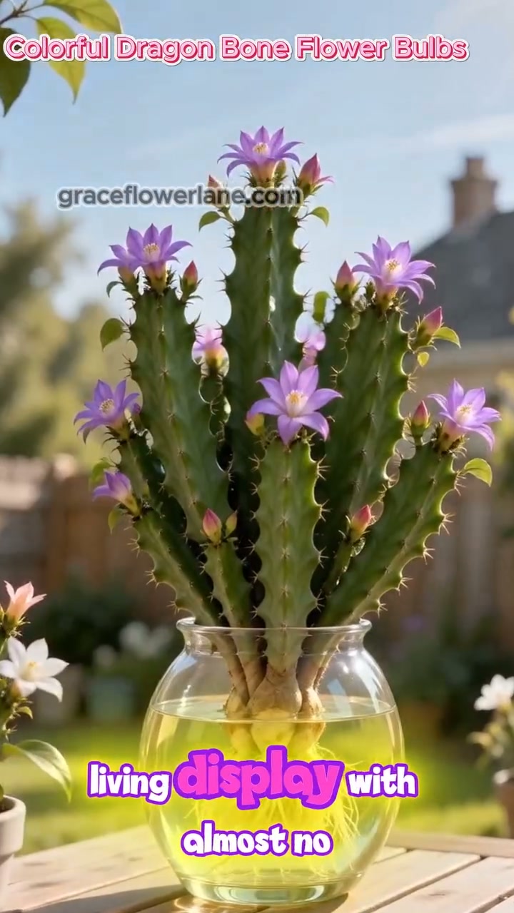 Rare Colorful Dragon Bone Flower Bulbs – Sculptural Stems with Delicate Blooms