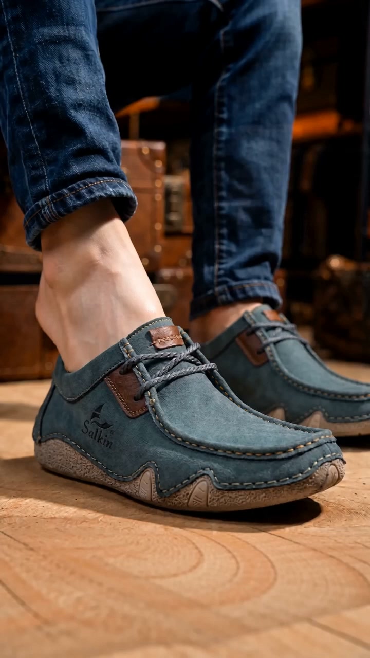 NEW ARRIVAL: 50% OFF | Men's Vintage Hand-Stitched Leather Loafers