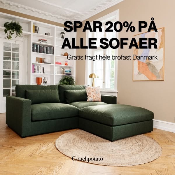 SPAR 20% PÅ ALLE SOFAER