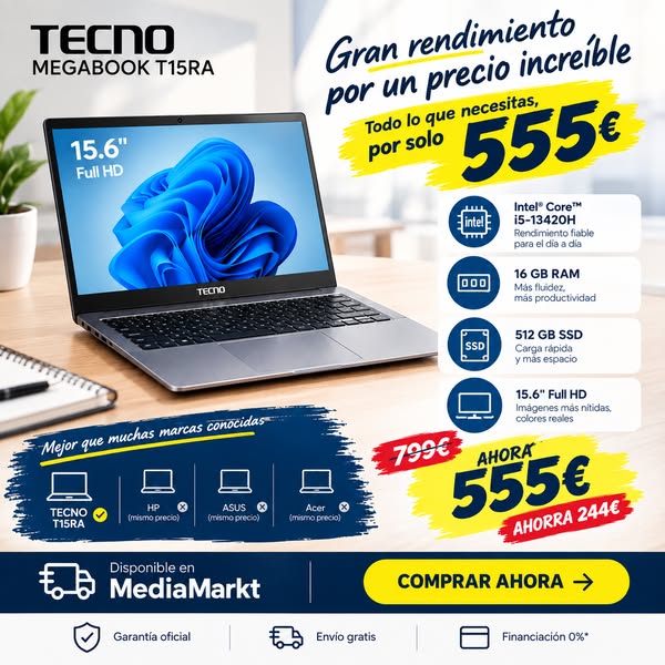 Portátiles las mejores ofertas al mejor precio | MediaMarkt