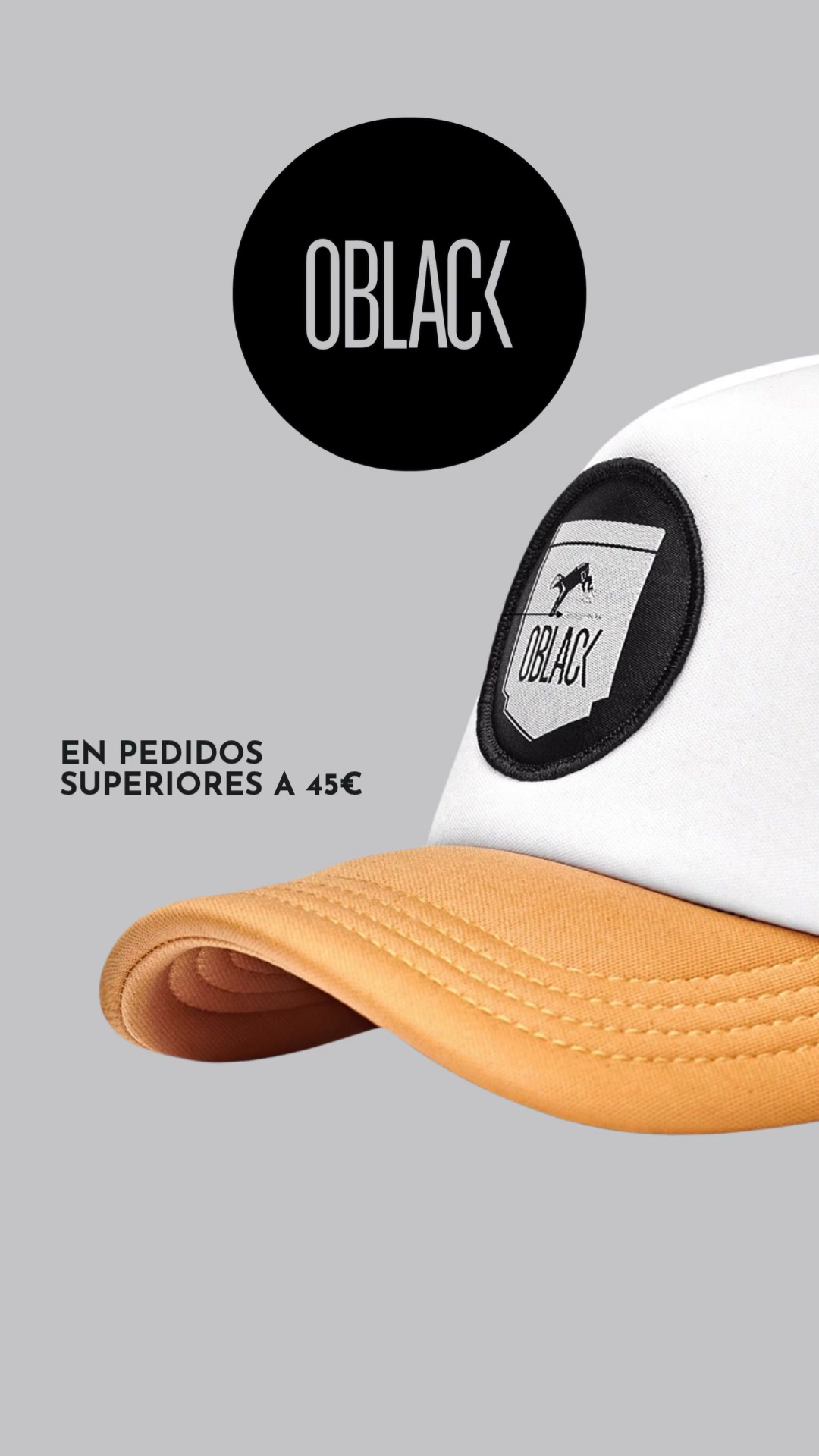 2ª gorra al 25% + envío gratis desde 45€