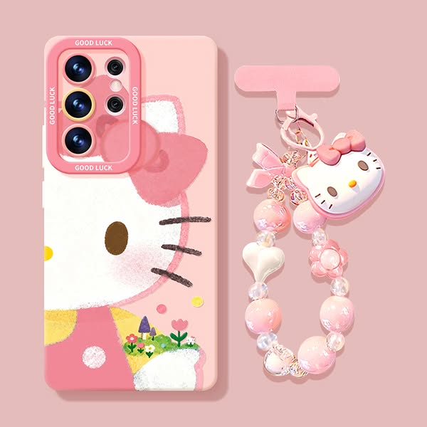 "Hello Kitty" Liquid Silicone Phone Case For Samsung