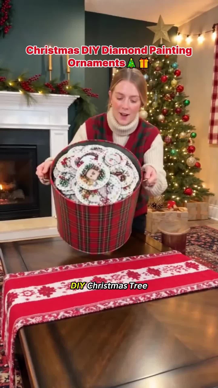 DIY Christmas Diamond Painting Ornament