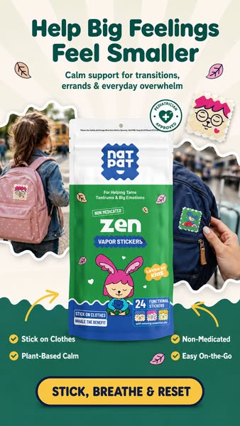 Sticker Power for Peaceful Moments! Zenpatch Calms Moods Naturally