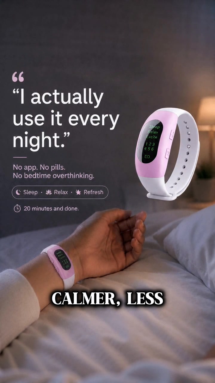Stop carrying the day into bed.