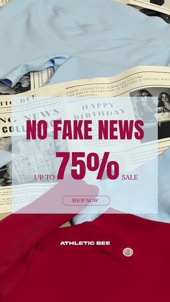 Geen fake news - tot 75% korting