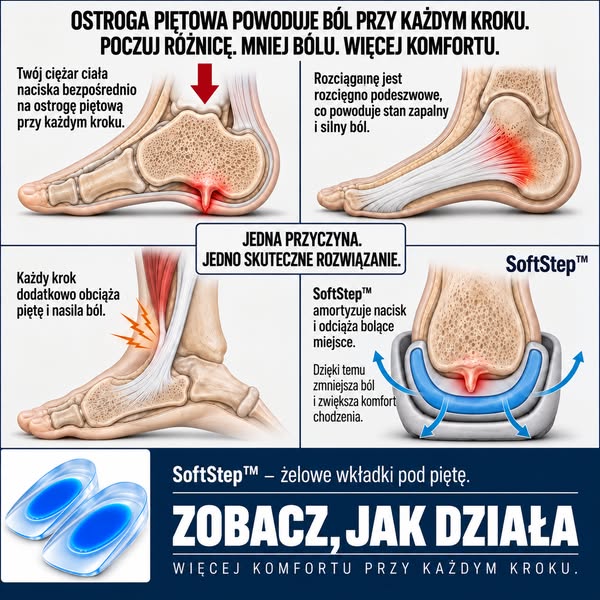 Koniec bólu pięt już od pierwszego użycia!