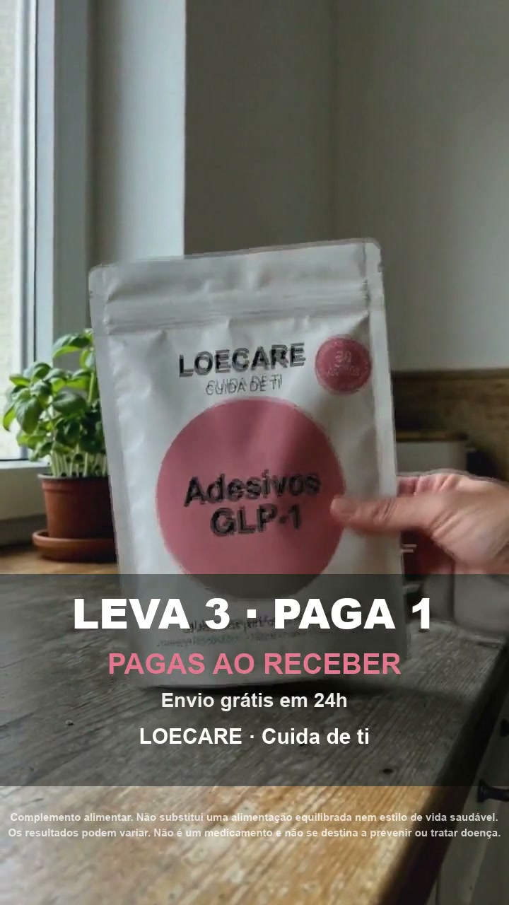 Sem agulhas. Um adesivo.