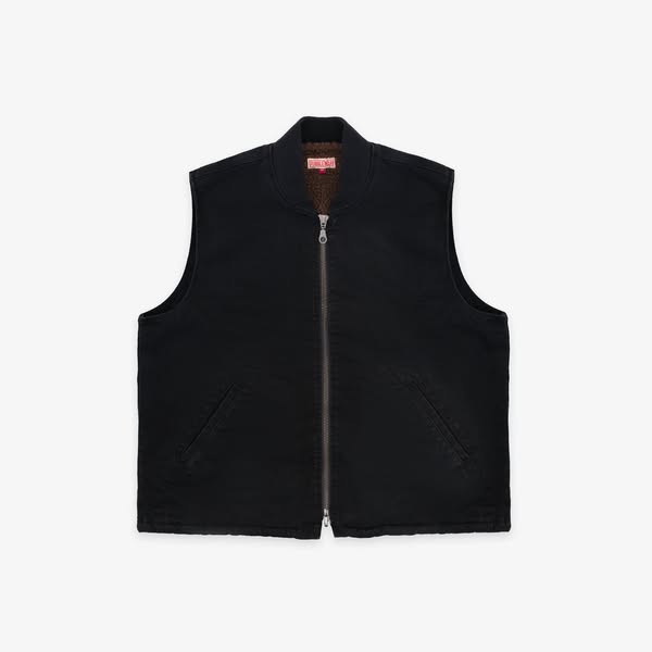 Cavva Fleece Vest - Washed Black