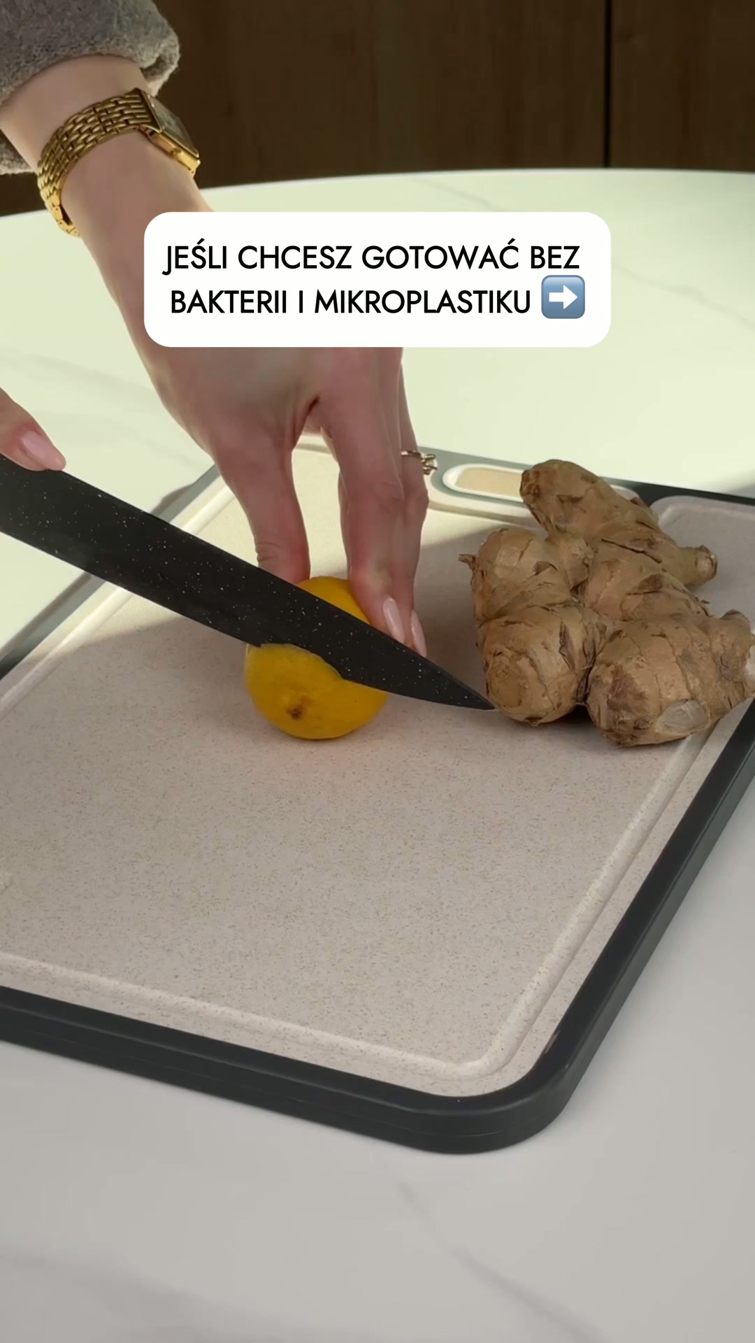 Premiumowa deska do krojenia bez mikroplastiku