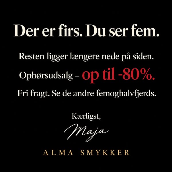 Ophørsudsalg: op til -80 %