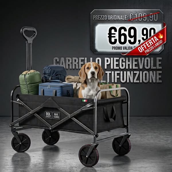 BASTA PORTARE TUTTO A BRACCIA | SOLO 69€
