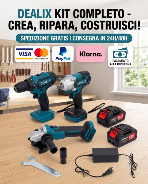 Kit 3 in 1 a batteria: 89,99 € (-55%)