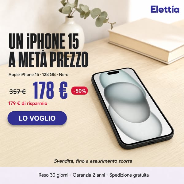 iPhone 15 a metà prezzo