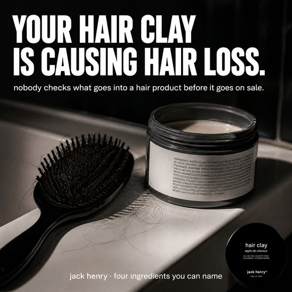 Your hair clay is causing hair loss