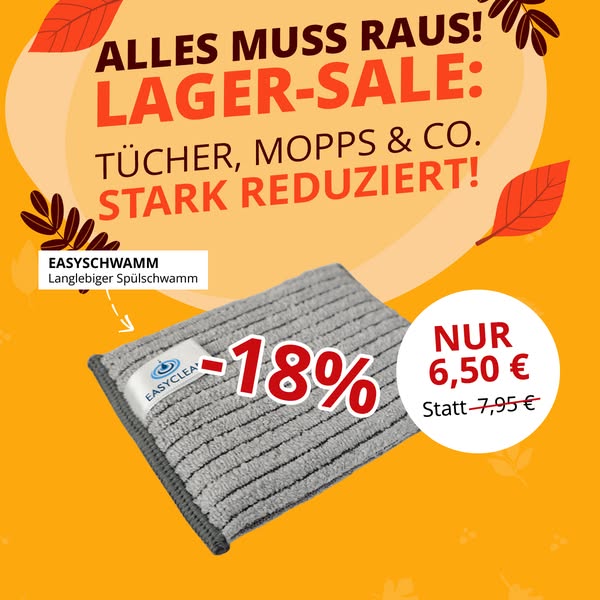 Nicht verpassen: Der EASYCLEAN Lager-Sale!