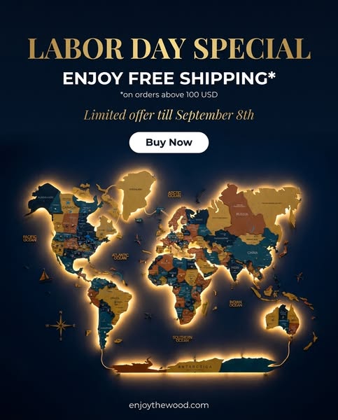 Labor Day — FREE SHIPPING on Maps