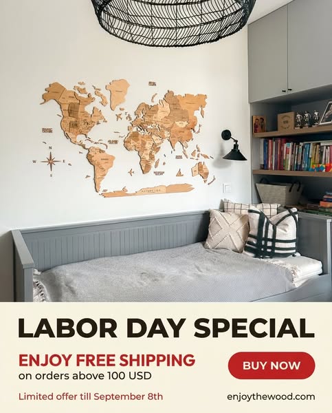 Labor Day — FREE SHIPPING on Maps