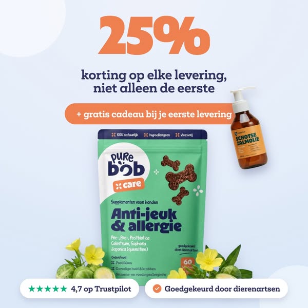 Je hond: tot 25% korting, elke keer