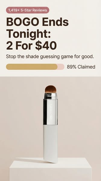 No more orange by noon. No more shade guessing. Guaranteed.