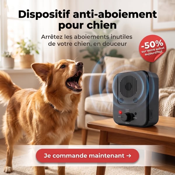 Dispositif anti-aboiement pour chien