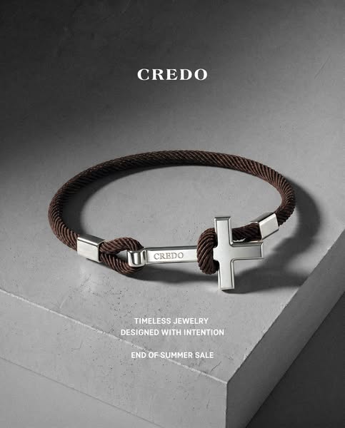 Men's Rope Cross Bracelet