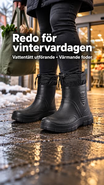 Fodrade stövlar för vinter och friluftsliv