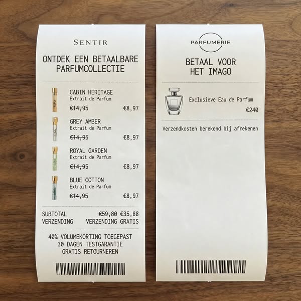 40% korting bij 4+ parfums