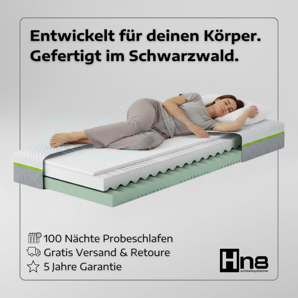 Ergonomie-Upgrade für dein Bett. Qualität "Made in Schwarzwald".