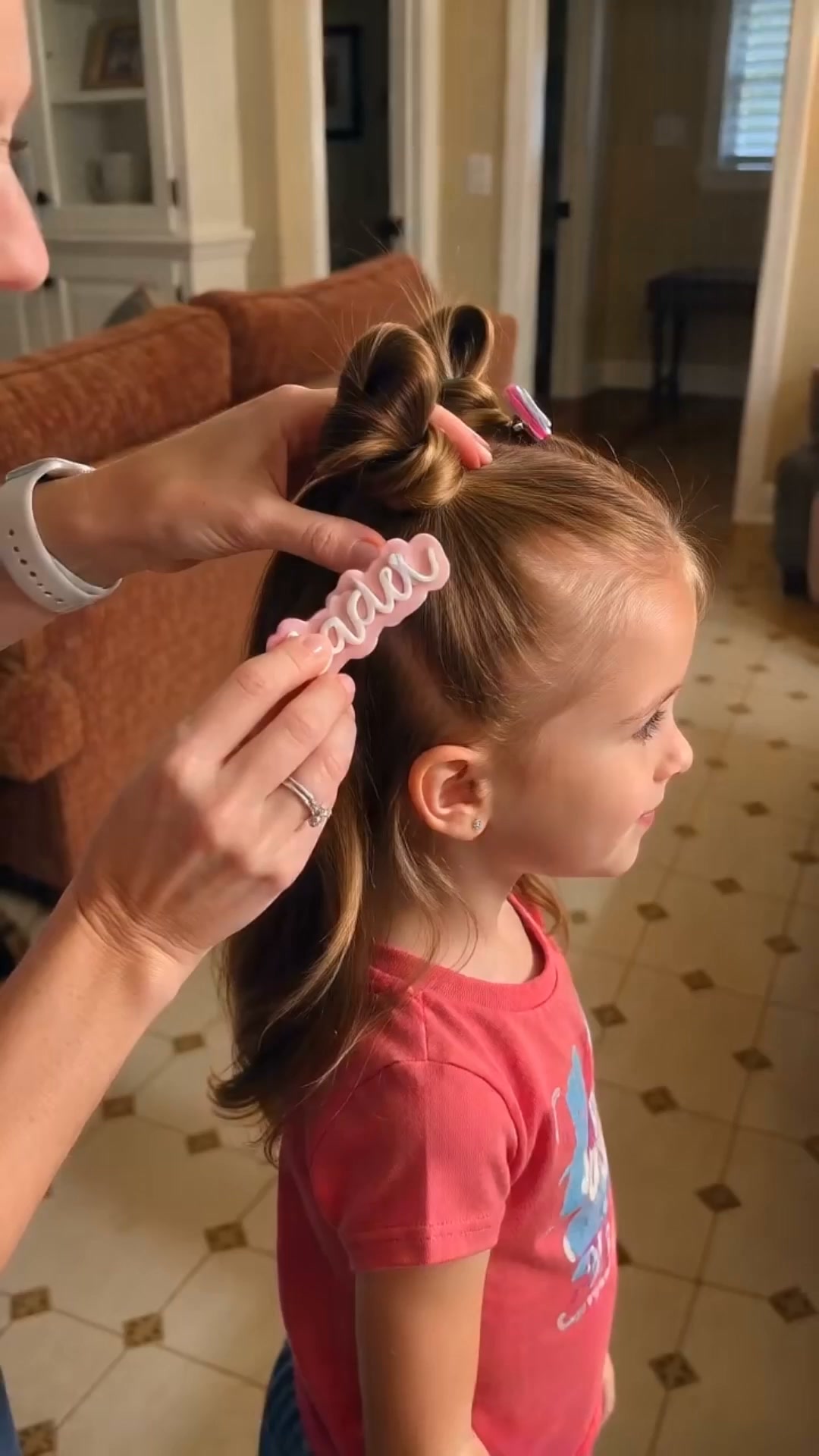 Personalized 3D Printed Name Tag Hair Clip