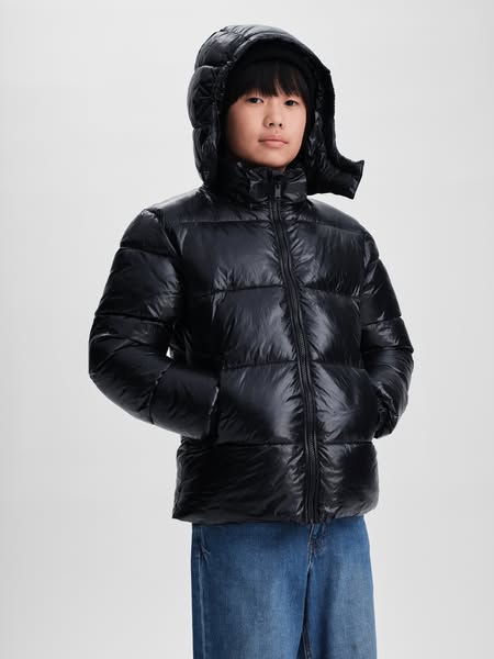 PRIEL JACKET BLACK SHINY JUNIOR - Padded Jacket