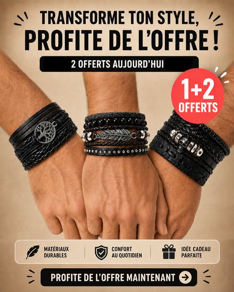 Mélange les différents bracelets (+ de 1000 combinaisons)