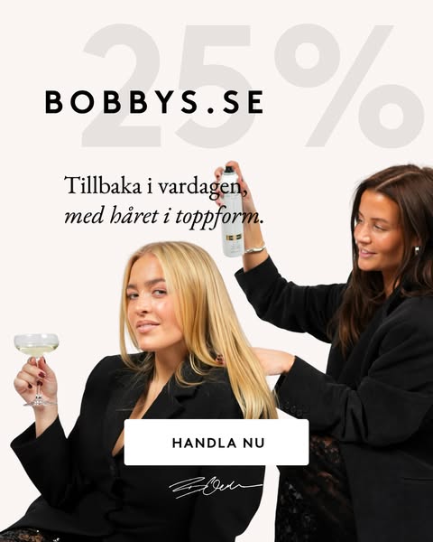 Handla nu med 25% på allt! Betala med Klarna