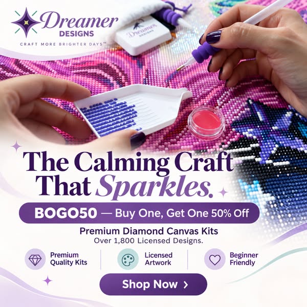 The Calming Craft That Sparkles. BOGO 50% OFF