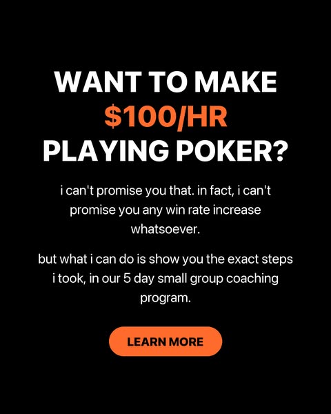 5 days of interactive coaching where I'll help you install the thought process that separates small winners from elite players