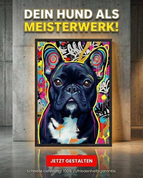 Personalisiertes Poster mit deinem Hund !