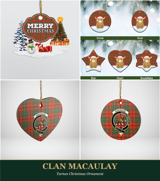 Clan MacAulay Tartan Ornaments