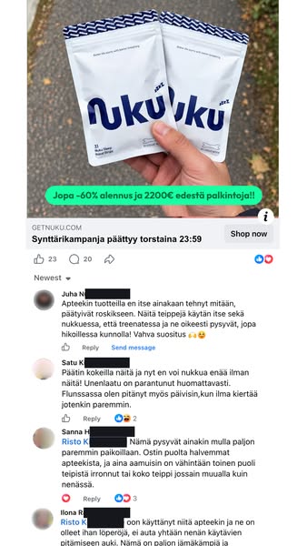 Jopa -60 % alennus, päättyy torstaina