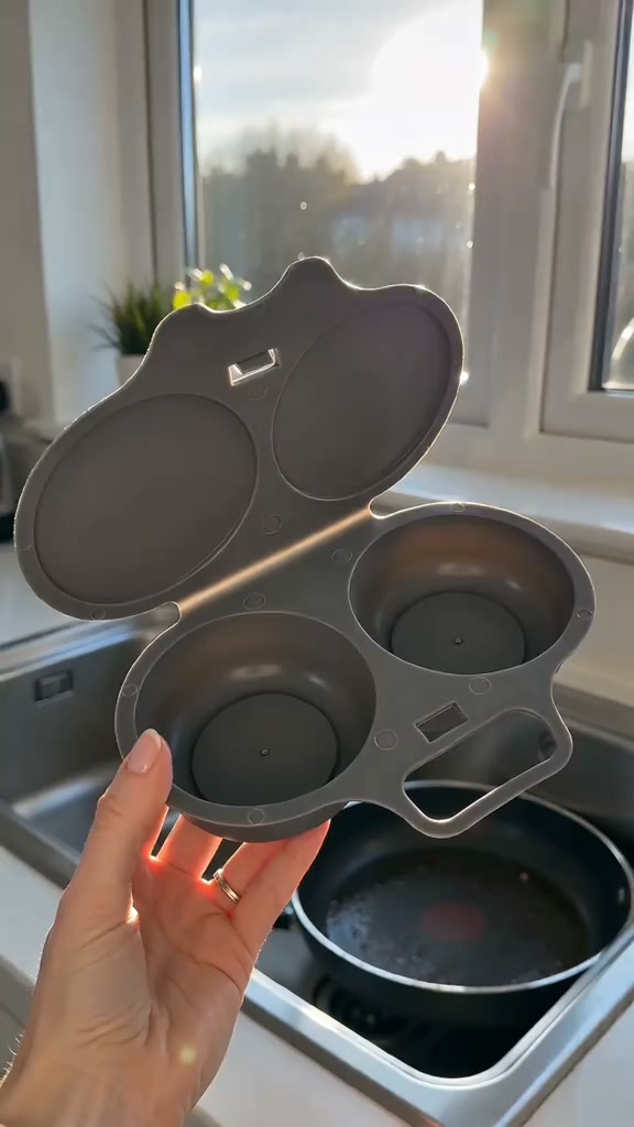 Microwave Egg Poacher with Lid & Handle