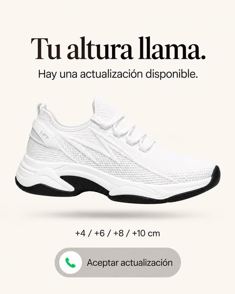 Gana hasta +10 cm de altura