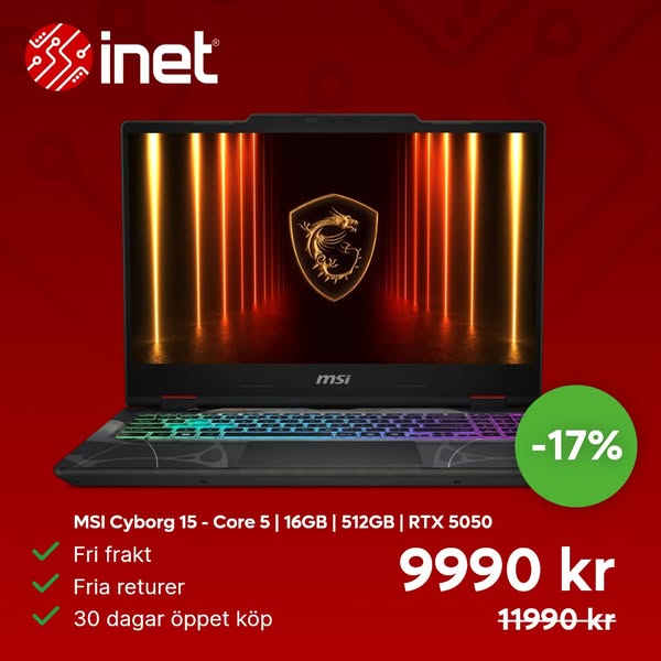MSI Cyborg 15 - Core 5 | 16GB | 512GB | RTX 5050
