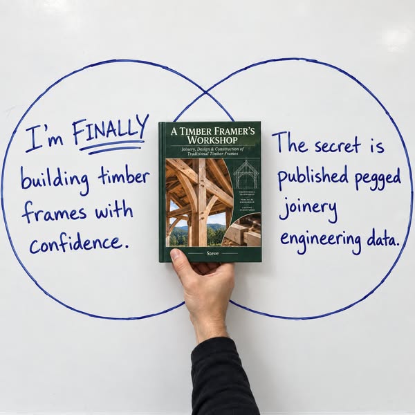 The secret to building timber frames with confidence is finally published.