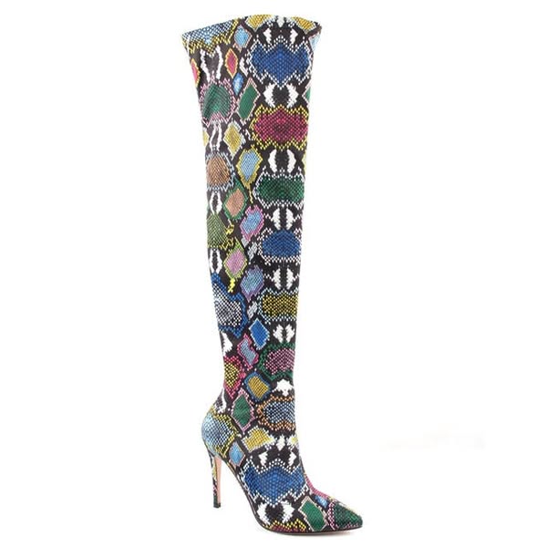 Snake Print Boots