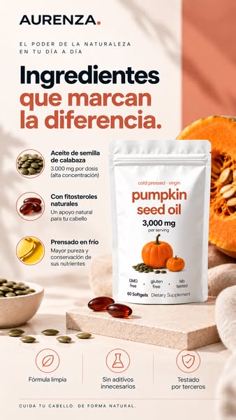 El secreto mejor guardado de las semillas de calabaza para un pelo más fuerte.